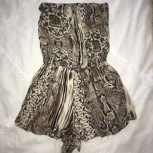 Angie snakeskin romper